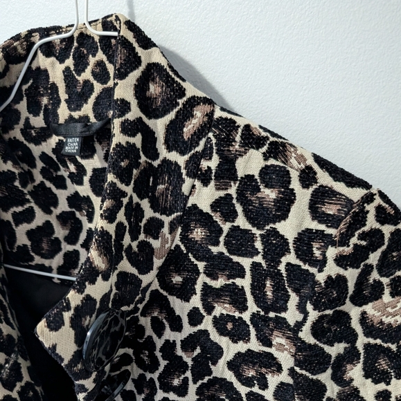 60s Style Leopard Print Coat - Picture 4 of 12